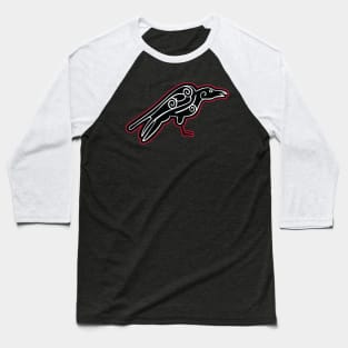 Celtic Inspired Crow Baseball T-Shirt